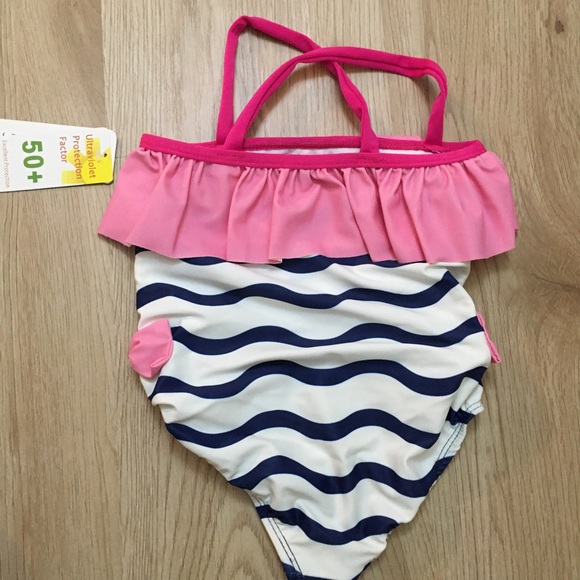 🔥🔥SUPER SALE 🔥🔥Navy and Pink Swimsuit - Picture 4 of 5